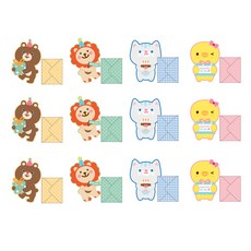 b fancy 信紙 48入+信封 12入, 隨機發貨, 1套