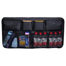 ACEPEED 汽車後車廂收納口袋網袋 收納用品, B款(黑色)