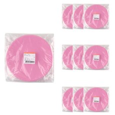 Uniart 彩色紙盤 10入, 10個, 粉紅色