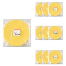 유니아트 칼라종이접시 19cm 10p, 10개, 노랑