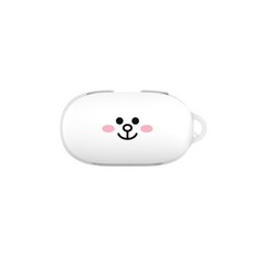 ROYCHE LINE FRIENDS Galaxy Buds 硬殼耳機保護套 A款, 單一商品, 兔兔, 1個