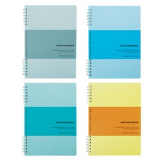 misoro 2500 PP 2段筆記本 2121, 隨機出貨, 4個