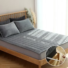 Tacca Tacca Pain Touch 柔軟超細纖維固定式鬆緊帶保潔墊, 深灰色, 1入