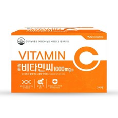 Kwangdong 維他命C 1000mg錠, 240顆, 1盒