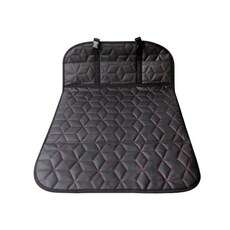 카템 차량용 매트 ver2 1단, 블랙 + 레드 스티치, 1개