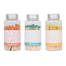 브리스크스타일 보틀성냥 Ver.2 3p, Orange + Mint + Yellow, 1세트