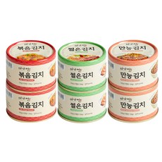 泡菜罐頭組合 細切泡菜160g 2罐+炒泡菜160g 2罐+經典泡菜160g 2罐, 1組