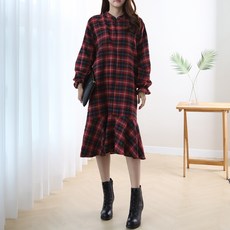 Umjjang Jodi 格紋整件護理連衣裙