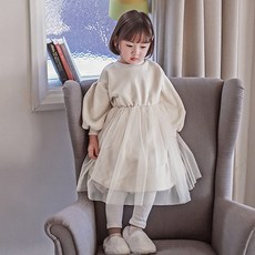 GOING KIDS 女童泡泡長袖連身紗裙