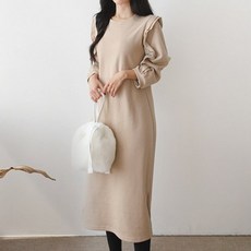 BONBONSTORY 波浪袖孕婦連身裙