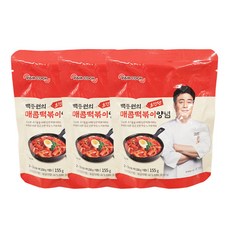 PAIK COOK 白鍾元辣炒年糕調味料, 155g, 3包