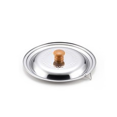 요시카와 스테인레스 스틸 냄비 뚜껑, 18cm, 20cm 호환용, 1개