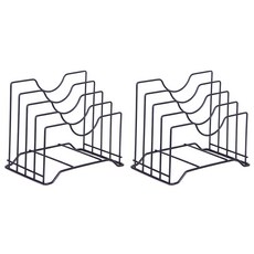 LIFE TOTEM 立式金屬砧板架 YL-028, 黑色, 2個