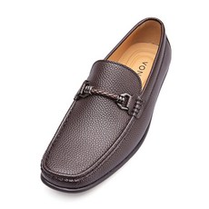 [VONIN] 男士荔枝紋U字頭裝飾駕車樂福鞋 RXF017DBR