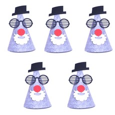 PARTYSHOW 高級毛氈尖頂派對帽, 紳士帽, 5個