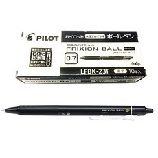 PILOT 百樂 FRIXION 按壓式原子筆 0.7mm, 黑色, 10個