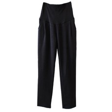 PANG PANG SHOP 孕婦素色彈性鬆緊長褲