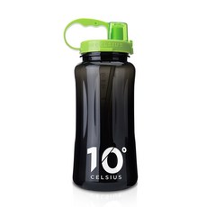 10 Degree Celsius 吸管水壺, 黑色 綠色, 2L