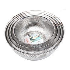 Kitchen-Art 不鏽鋼沖孔圓形籃4件組, 1個