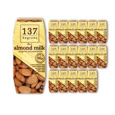 137 degrees 無糖杏仁奶, 180ml, 18入
