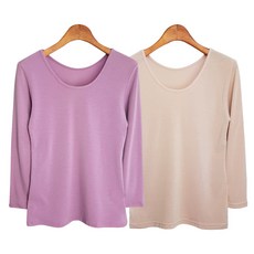 모띠마마 임산부 뉴히트 면기모 내의 상의 2종세트