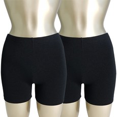 Muttimama 發熱加絨3分安全褲2入組