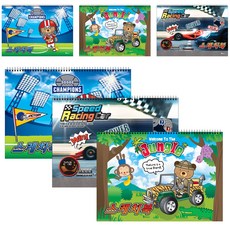 비팬시 2000 남아용 스케치북 랜덤 발송, 8절, 21매, 6개