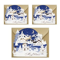 手藝 夜空聖誕村, 混合顏色, 3個