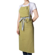 亞麻圍裙, 橄欖綠, 1個