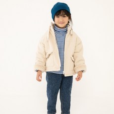 童款立領絨毛外套