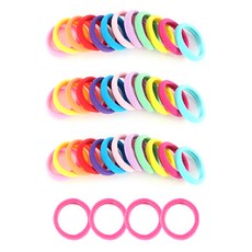 孩童素色髮圈 40入