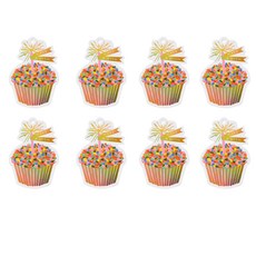 RIFLE PAPER CUPCAKE 模切禮品標籤 8 件, 混色, 1套