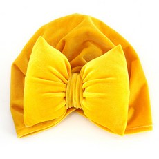 天鵝絨蝴蝶結嬰兒帽