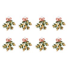 RIFLE PAPER MISTLETOE 模切禮品標籤 8 件, 混色, 1套