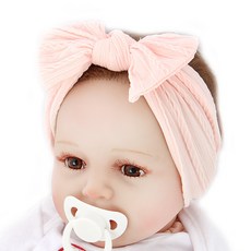 arang.rorang 麻花針織蝴蝶結嬰兒髮帶