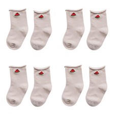 Mom's care 水果刺繡短襪 Y054BSSS682 4雙