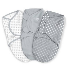 SwaddleMe S/M號 嬰兒印花包巾 3件組