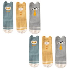 Mom's care Dotom Animal Newborn Socks 6 Set Y057BSST020