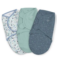 SwaddleMe 兒童魔鬼氈包巾3件組 L號