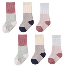 Mom's care 拚色及踝短襪 Y057BSST007 6入