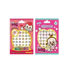 俏皮活潑鼠滴美甲貼+耳環貼, 混色, 1套