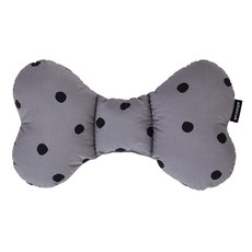Ma lolotte 蝴蝶結造型圓點枕頭, LONDON DOT (GRAY)