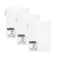 Melliv 快扣文件夾, 奶油色, 3個