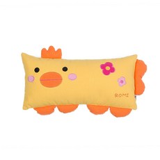 恐龍造型兒童枕頭, 黃色小雞款, 1個