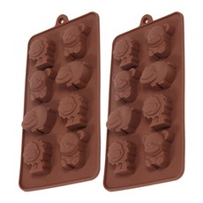 矽膠模具 迷你動物 8孔, 單一顏色, 2個