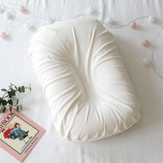 Malolotte C曲線防溢奶枕 + 莫代爾枕套, 象牙白