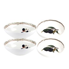 노리다케 오차드가든 찬기볼 14cm 2p + 15cm 2p, 혼합 색상, 1세트