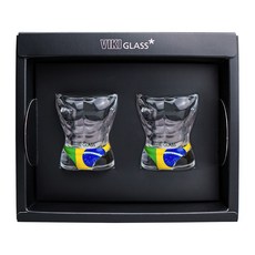 비키글라스 비키니 25ml 소주잔 남자, 브라질, 2개