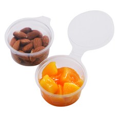 透明一鍵式醬杯 60ml 頂部 6cm x 3cm 高, 100件, 1個