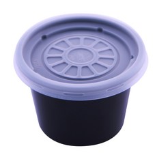 다용도 블랙 소스컵 280ml 윗면 9.5cm x 높이 6.5cm, 100개입, 1개